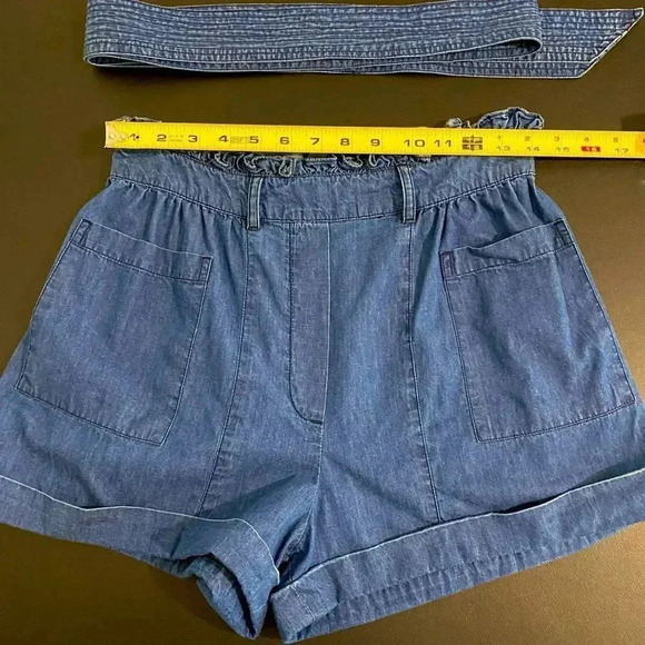 Cleobella REVOLVE Joplin Dress Shorts Chambray Denim Scandi Girl - Picture 12 of 17